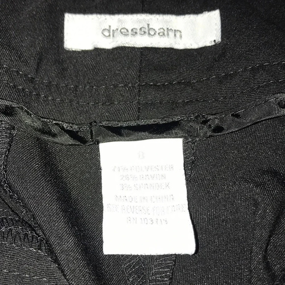 DRESSBARN wide leg black crop pants 4 pockets size 8 - Picture 3 of 10